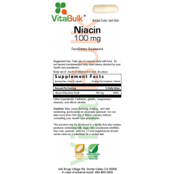 Niacin - 100mg - 100 capsules 